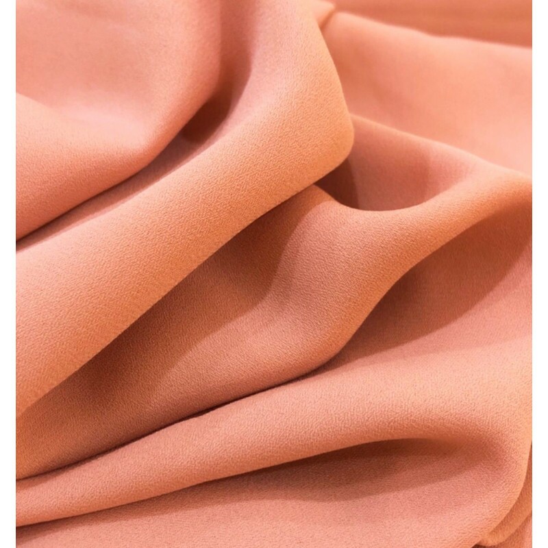 Último Corte - 1,20m - Crepe Mousse Nude  Salmão